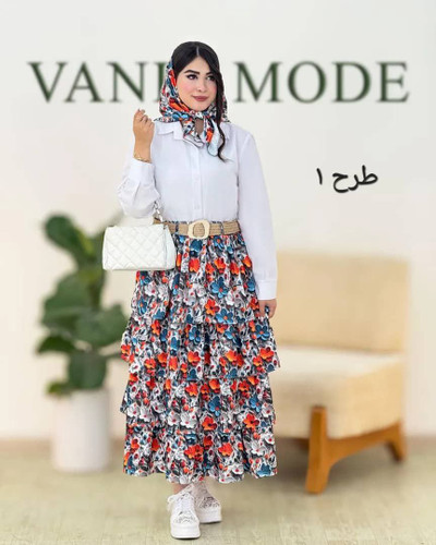 ست سه تیکه شومیز دامن. اسکارف