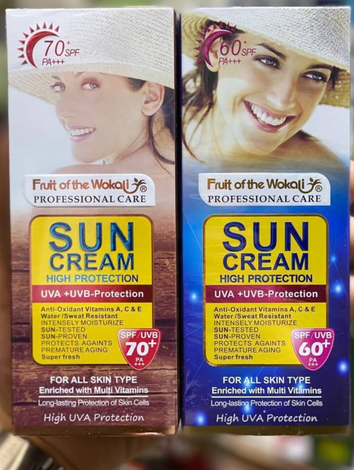 کرم ضد آفتاب 130میل  SPf  50 60 70 90 ووکالی