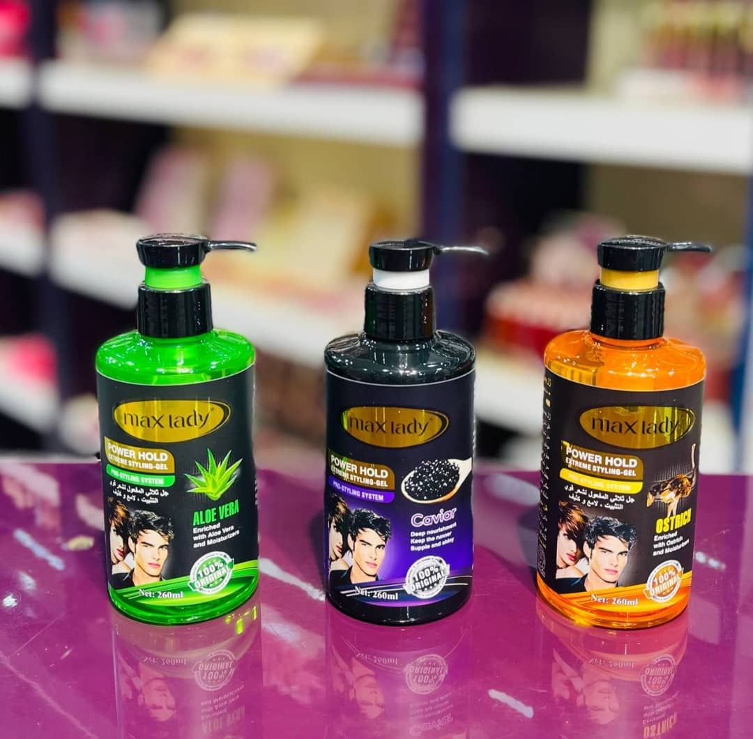 ژل مو چسبی پمپی مکس لیدی